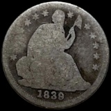 1839 Seated Liberty Half Dime NICELY CIRCULATED