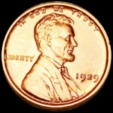 1929 Lincoln Wheat Penny CHOICE BU RED