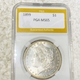 1899 Morgan Silver Dollar PGA - MS65