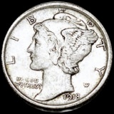 1918-S Mercury Silver Dime LIGHTLY CIRCULATED