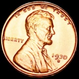 1930-S Lincoln Wheat Penny CHOICE BU RED
