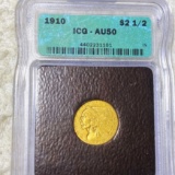 1910 $2.50 Gold Quarter Eagle ICG - AIU50