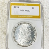 1878 Morgan Silver Dollar PGA - MS62