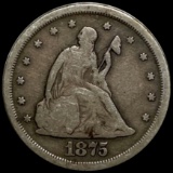 1875-S Seated Twenty Cent Piece NICELY CIRCULATED
