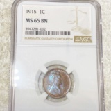 1915 Lincoln Wheat Penny NGC - MS 65 BN