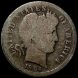 1904-S Barber Silver Dime NICELY CIRCULATED
