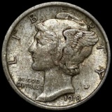 1918 Mercury Silver Dime LIGHTLY CIRCULATED
