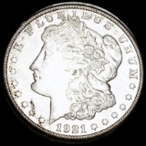 1921-S Morgan Silver Dollar ABOUT UNC