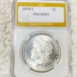 1878-S Morgan Silver Dollar PGA - MS62