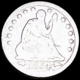 1854 Seated Liberty Quarter NICELY CIRCULATED