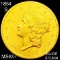 1854-S $20 Gold Double Eagle CHOICE BU