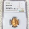 1935-D Lincoln Wheat Penny NGC - MS 66 RD