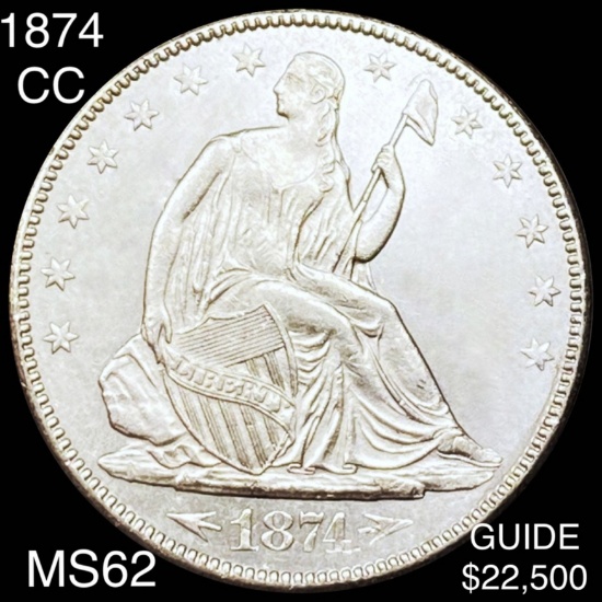 1874-CC Seated Half Dollar UNCIRCULATED