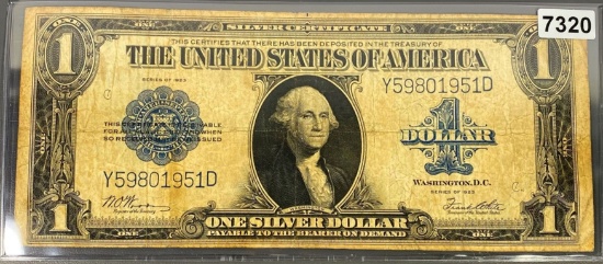 1923 US $1 Blue Seal Bill LIGHTLY CIRCULATED