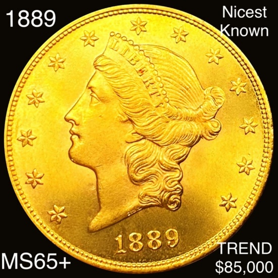 1889 $20 Gold Double Eagle GEM BU
