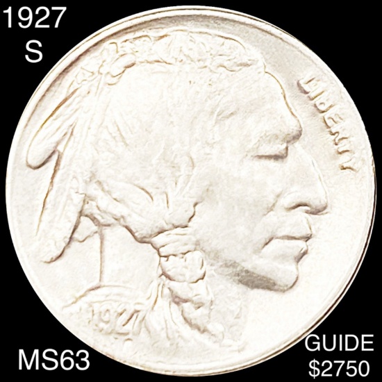 1927-S Buffalo Head Nickel CHOICE BU