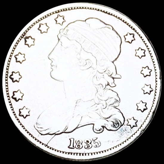 1835 Capped Bust Quarter NEARLY UNCIRCULATED