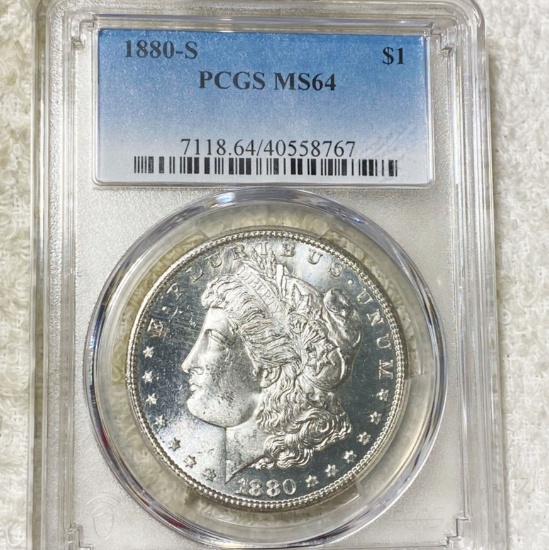 1880-S Morgan Silver Dollar PCGS - MS64