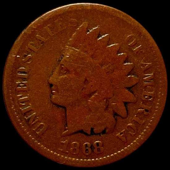 1868 Indian Head Penny NICELY CIRCULATED