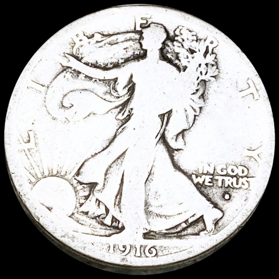 1916-S Walking Liberty Half Dollar NICELY CIRC