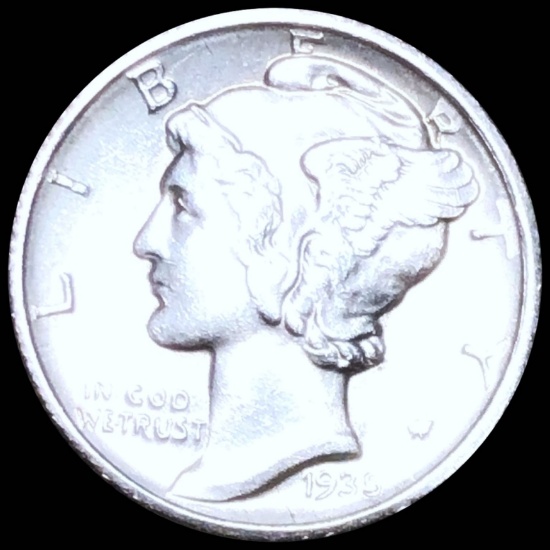 1935-D Mercury Silver Dime UNCIRCULATED