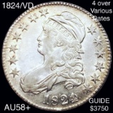 1824/VD Capped Bust Half Dollar CHOICE AU