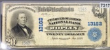 1902 $20 Blue Seal Bill CLOSELY UNCIRCULATED