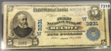 1902 $5 Bank Of Beloit Bill NEARLY UNCIRCULATED