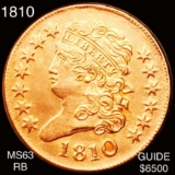 1810 Classic Head Half Cent CHOICE BU RB