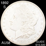 1892-S Morgan Silver Dollar CHOICE AU