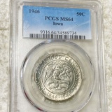 1946 Iowa Half Dollar PCGS - MS64