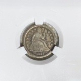 1857 Seated Liberty Dime NICELY CIRCULATED