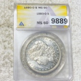 1880-O Morgan Silver Dollar ANACS - MS60