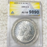 1880-O Morgan Silver Dollar ANACS - AU58