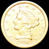 1866-S $2.50 Gold Quarter Eagle NICELY CIRCULATED