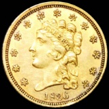 1836 $2.50 Gold Quarter Eagle UNCIRCULATED