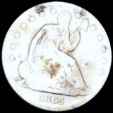 1865-S Seated Half Dollar NICELY CIRCULATED