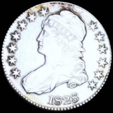 1828 Capped Bust Half Dollar NEARLY UNC