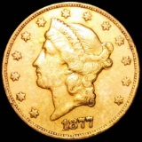 1877-S $20 Gold Double Eagle NEARLY UNCIRCULATED