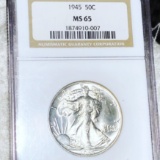 1945 Walking Half Dollar NGC - MS65