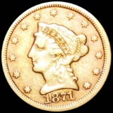 1871-S $2.50 Gold Quarter Eagle NICELY CIRCULATED