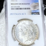 1904-O Morgan Silver Dollar NGC - BRILLIANT UNC