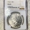 1922-D Silver Peace Dollar NGC - MS63