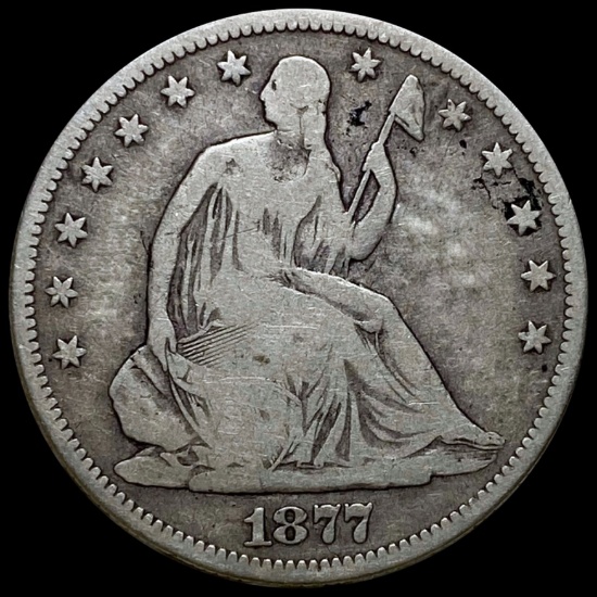 1877-S Seated Half Dollar NICELY CIRCULATED