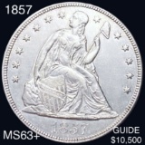 1857 Seated Liberty Dollar CHOICE BU