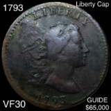 1793 Liberty Cap Half Cent NICELY CIRCULATED