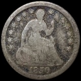 1850 Seated Liberty Half Dime NICELY CIRCULATED