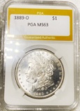1889-O Morgan Silver Dollar PGA - MS63