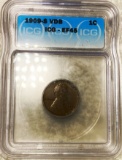 1909-S V.D.B. Lincoln Wheat Penny ICG - EF45