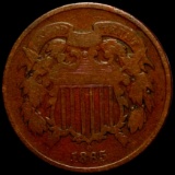 1865 Two Cent Piece NICELY CIRCULATED